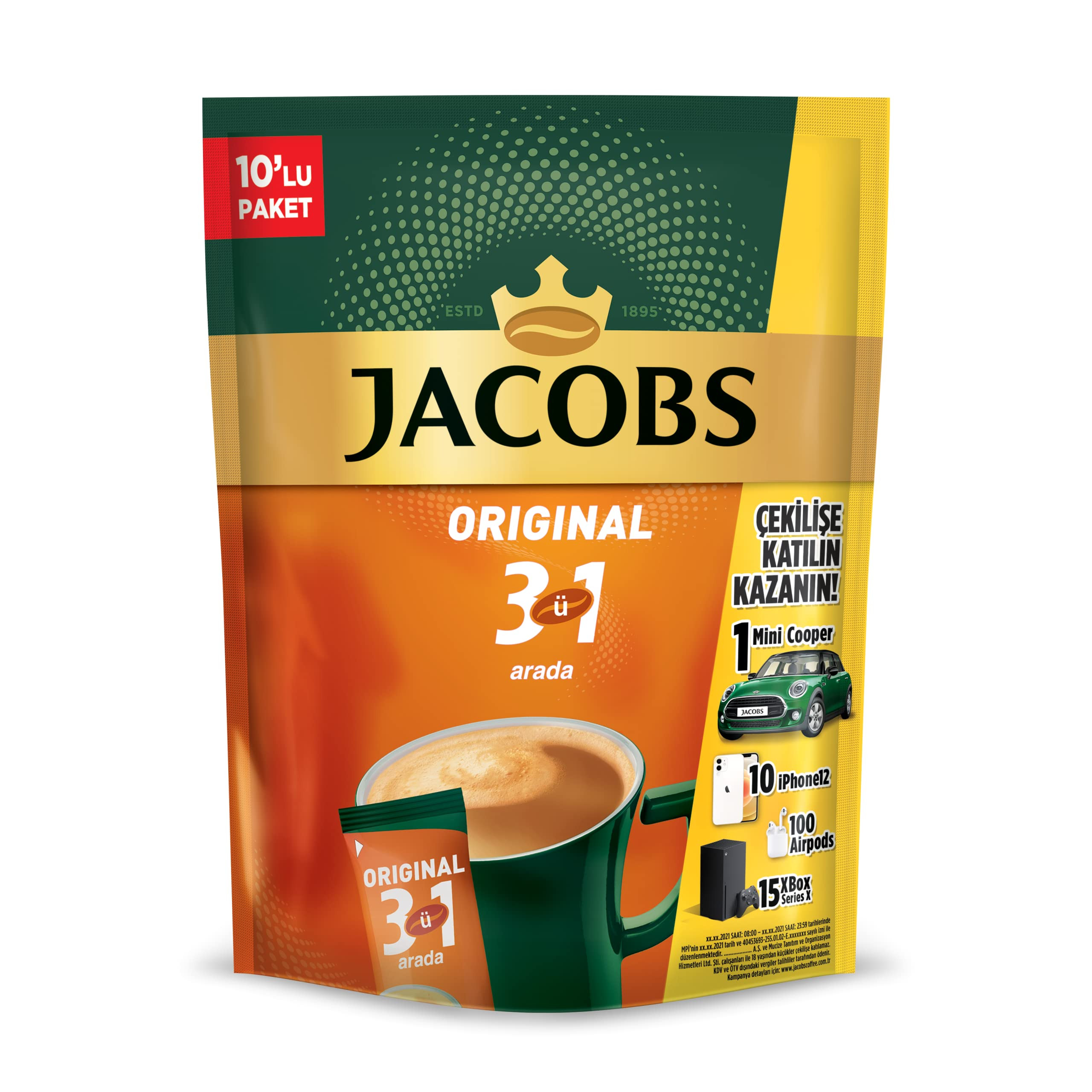 Jacobs 3IN1 Mix Eko 16 Gr*10 Lu